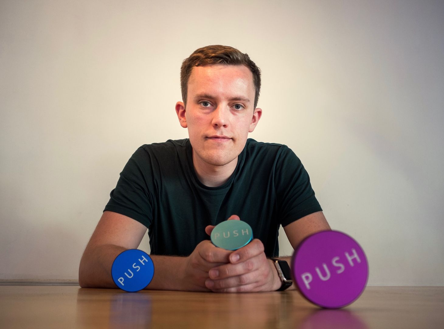 Image of Pete Southern with his world famous coffee tamper