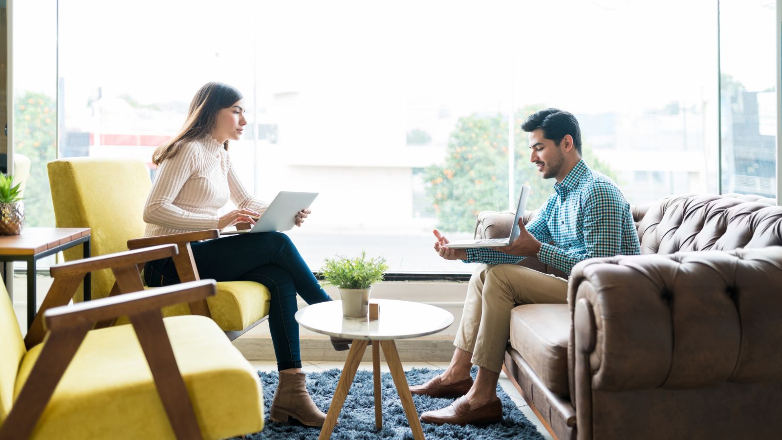 Professional service business owner in a meeting with their accountant