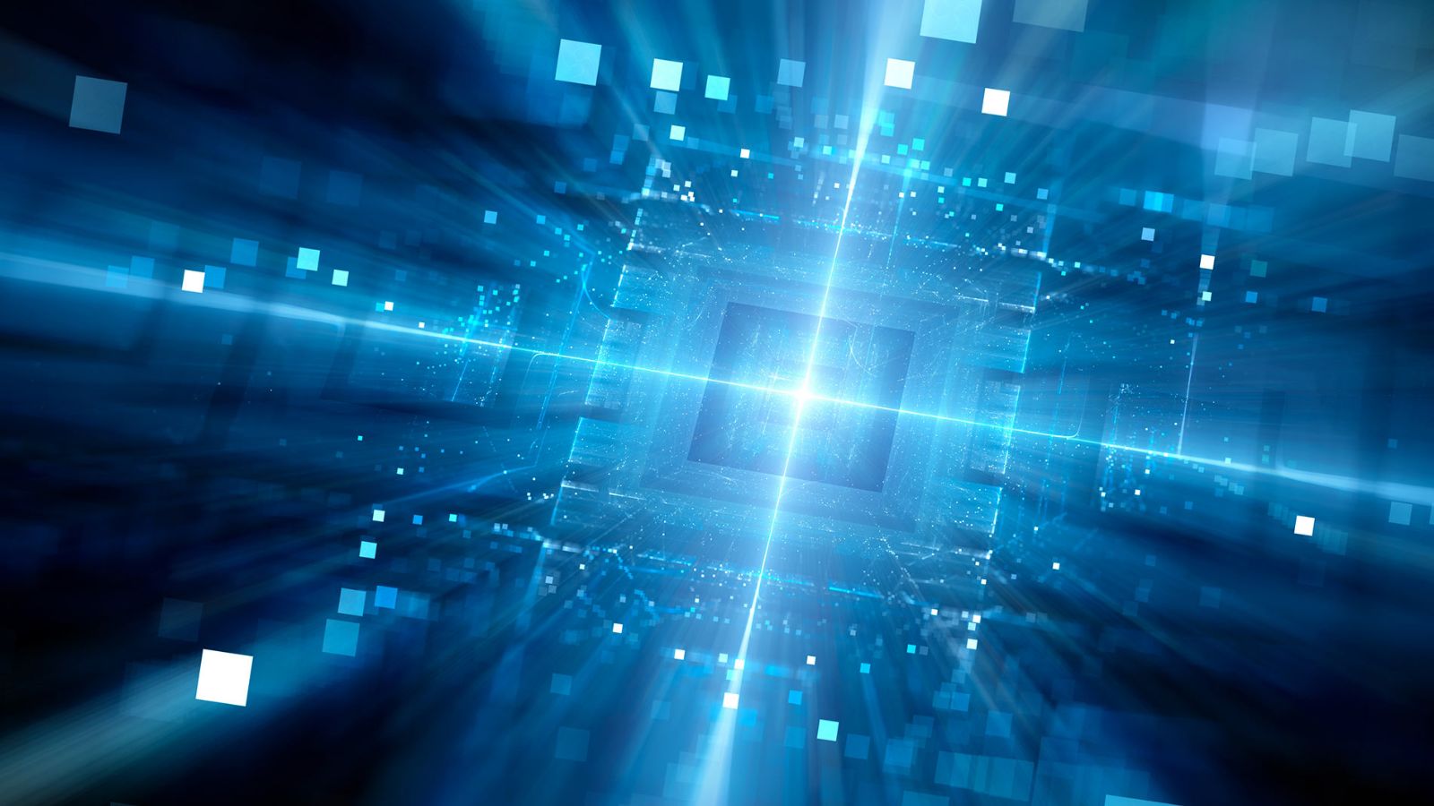 Blue technology illustration